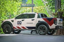 Yellow Creative Agency Mont BM Security Vehicle Branding - Nairobi, Kenya